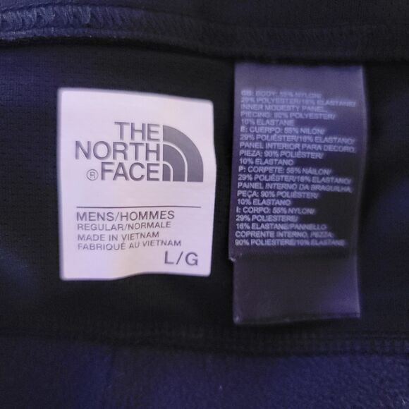 The North Face Mens Running Tights L Black VaporWick  Zipper Pocket Reflective - Picture 11 of 15